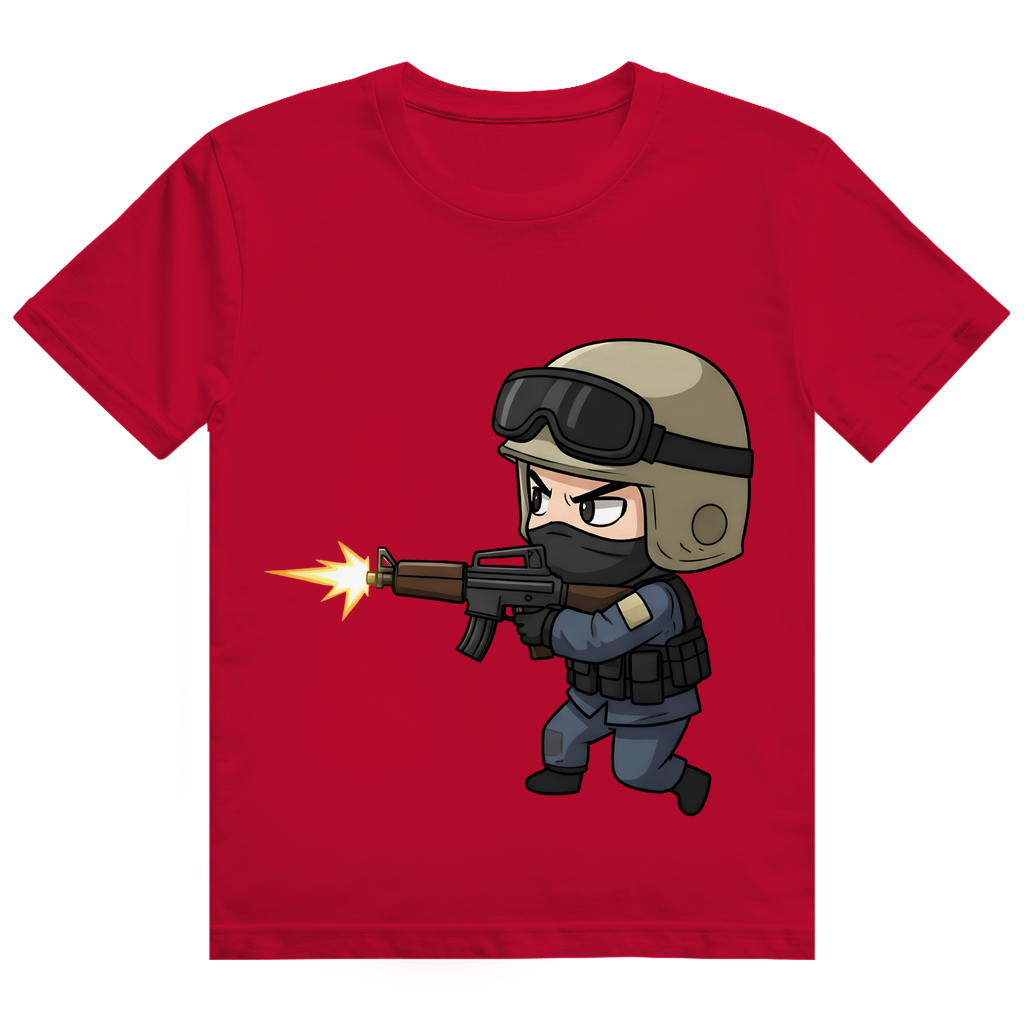 Herren Heavy Cotton T-Shirt Special Forces CSGO Chibiki Counter Strike