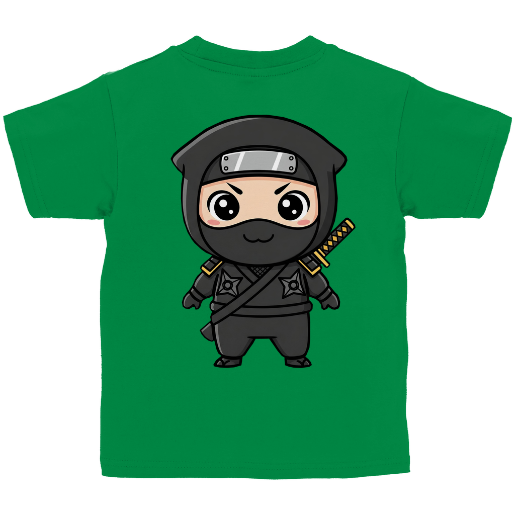 Kinder Basic T-Shirt Ninja Chibiki Shinobi black