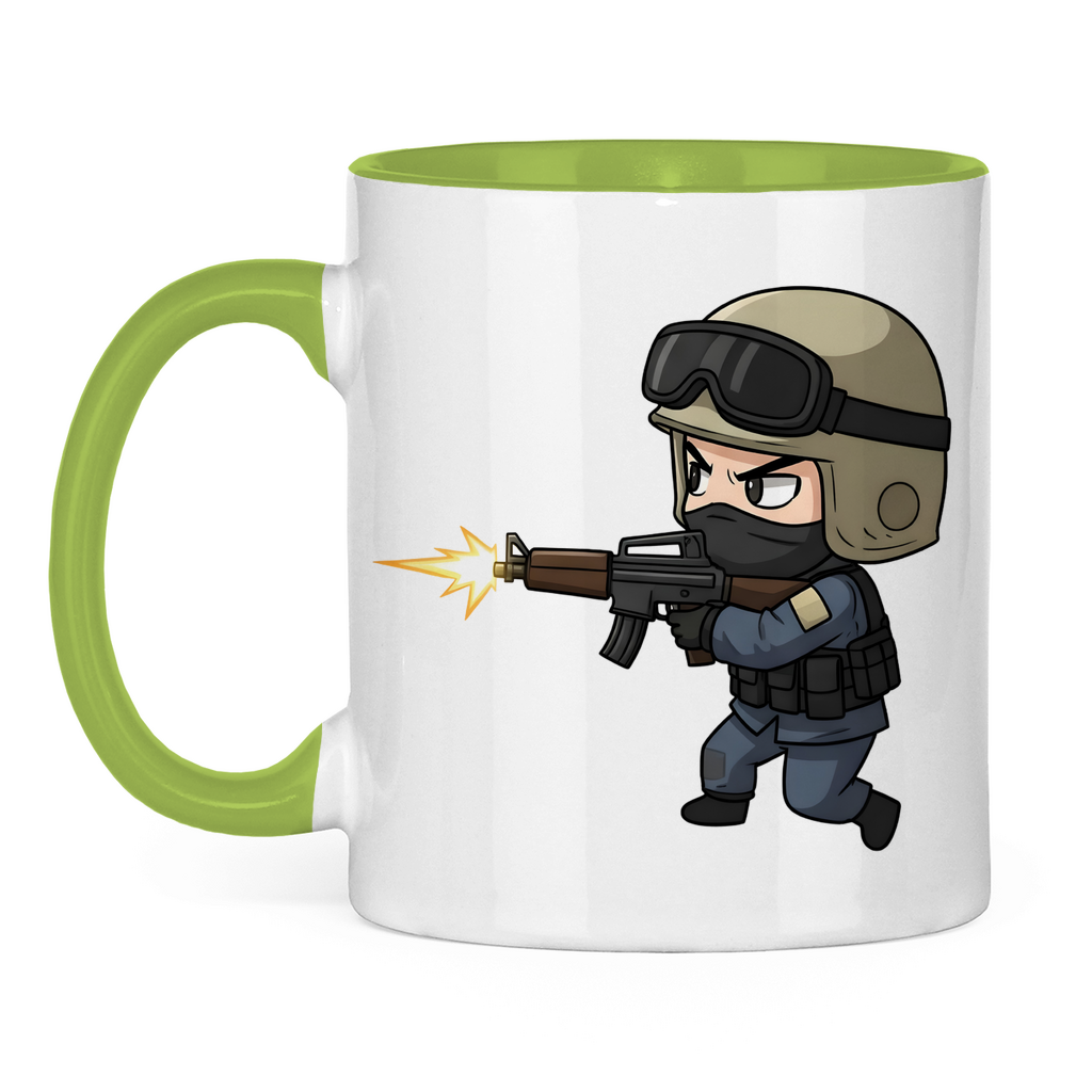 Tasse zweifarbig Special Forces CSGO Chibiki Counter Strike