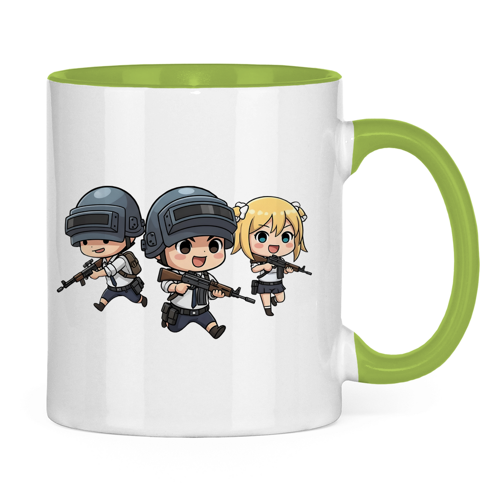 Tasse zweifarbig Battle Royal PUBG Chibiki