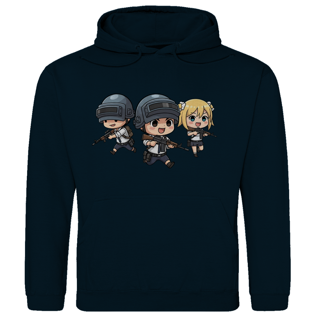 Herren Hoodie Battle Royal PUBG Chibiki