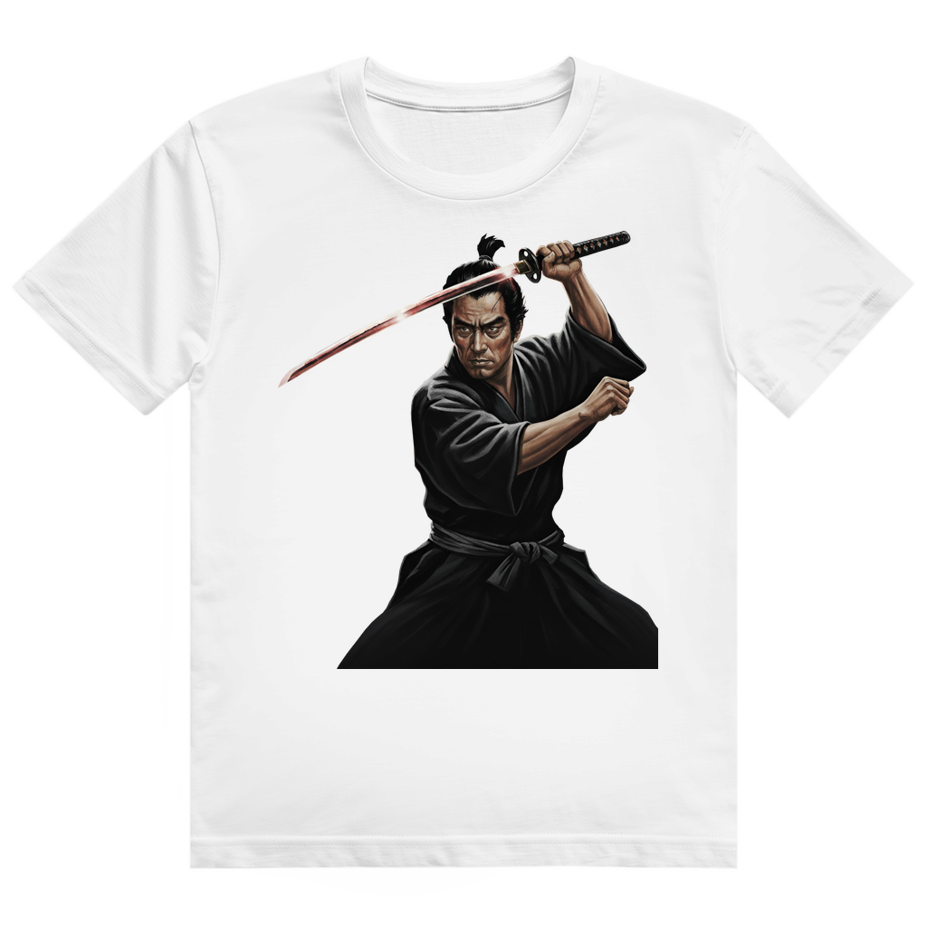 Herren Heavy Cotton T-Shirt sword of doom samurai bushido