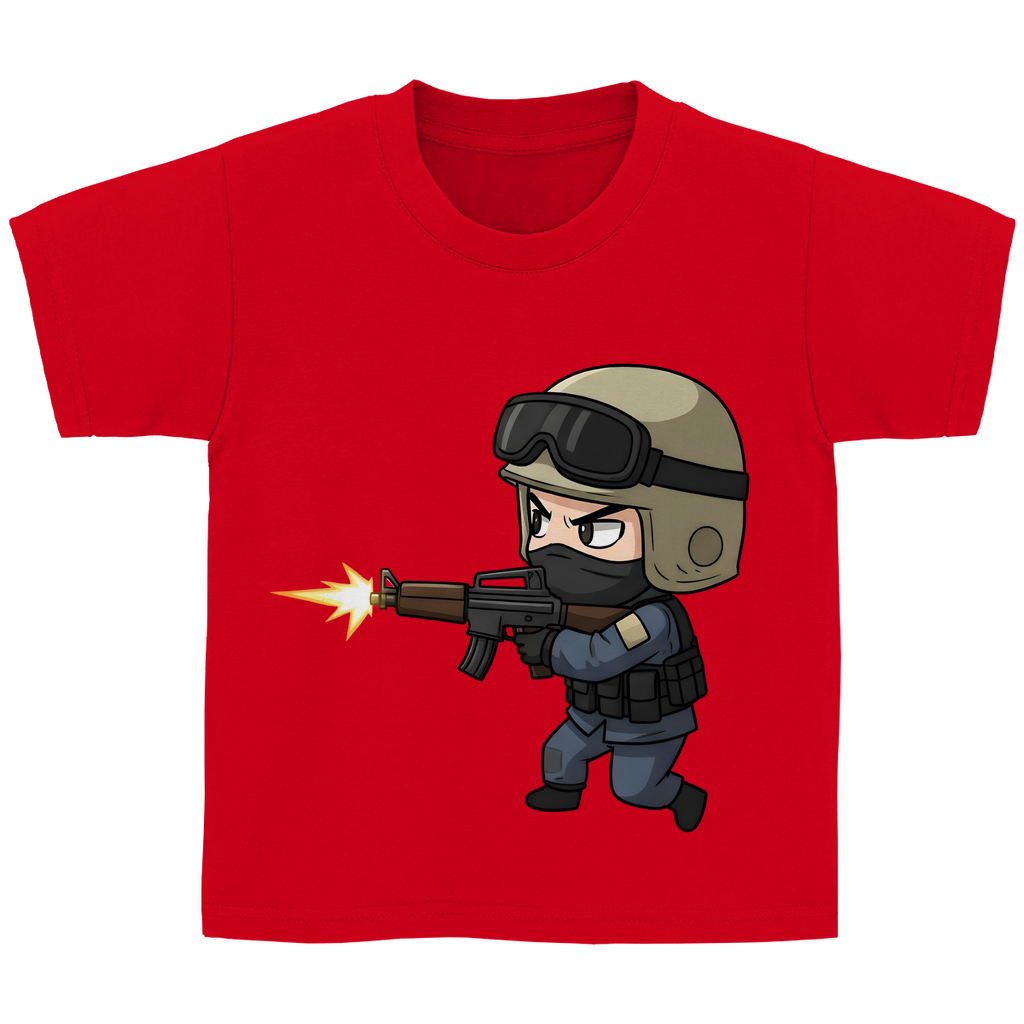 Kinder Basic T-Shirt Special Forces CSGO Chibiki Counter Strike