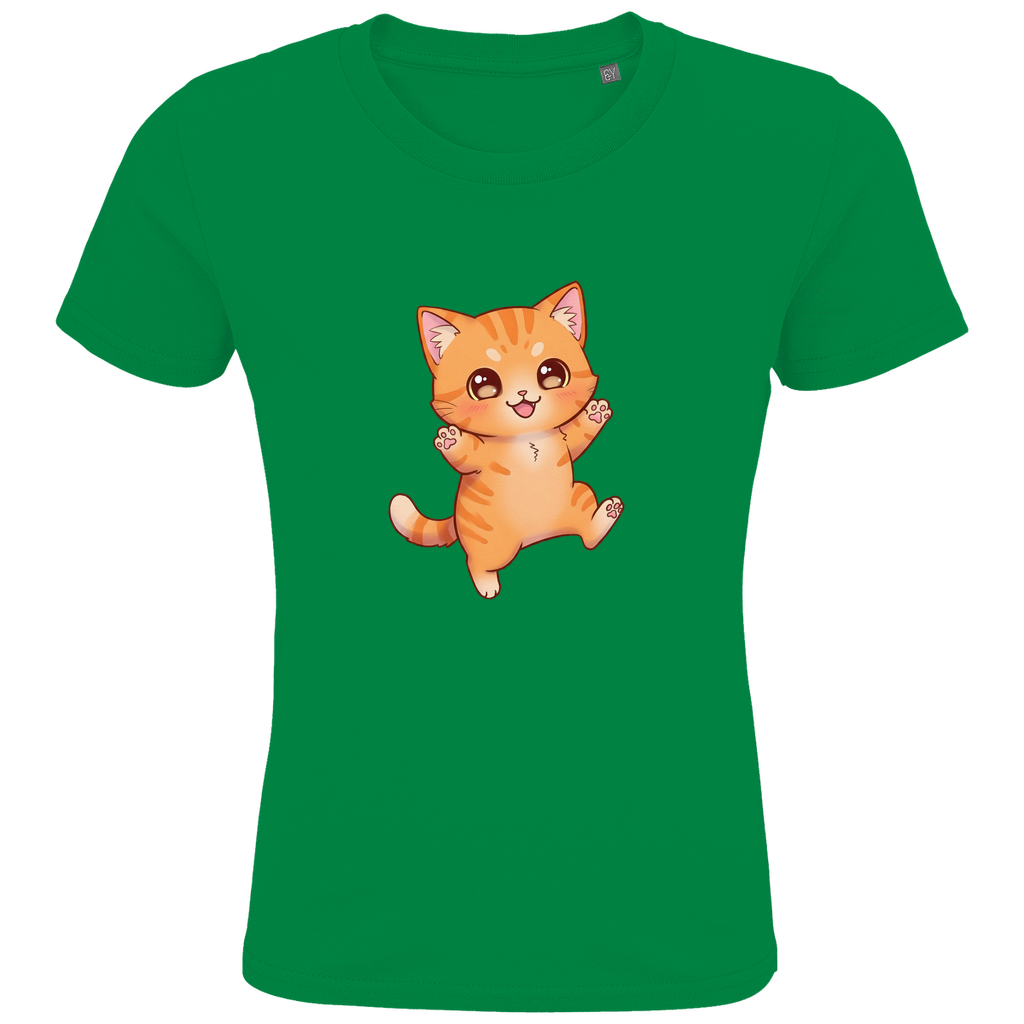 Kids Premium Organic T-Shirt kitty cat brownie