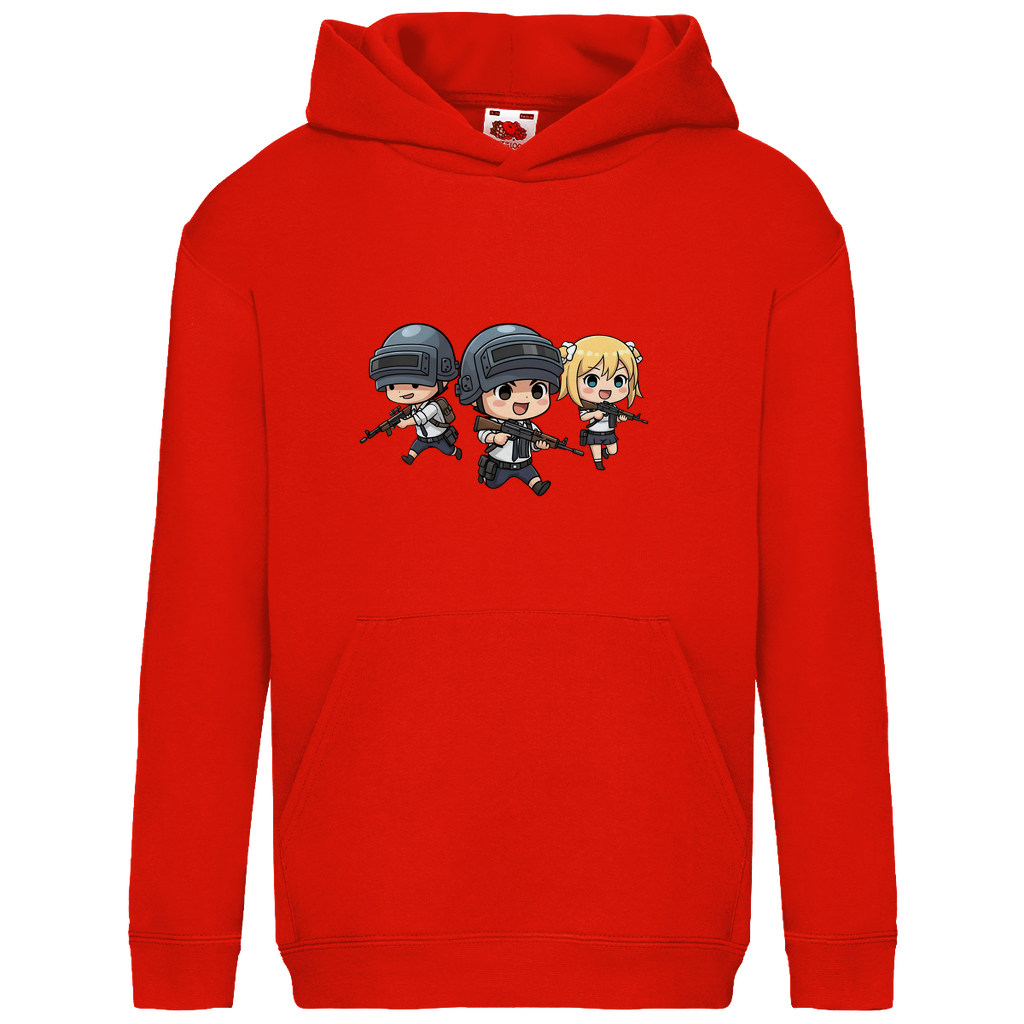Kids Basic Hoodie Battle Royal PUBG Chibiki