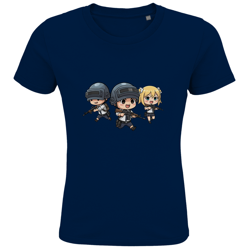 Kids Premium Organic T-Shirt Battle Royal PUBG Chibiki