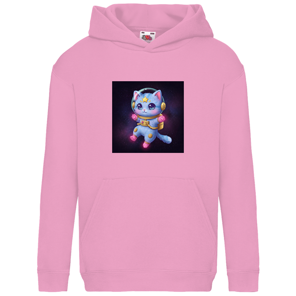Kids Basic Hoodie Space Kitty - Meow