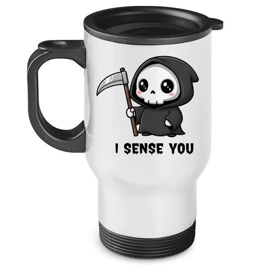 Edelstahl-Thermobecher Reaper chibi Sensenmann