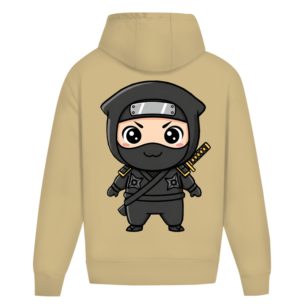 Oversize Hoodie Ohne Kordel Ninja Chibiki Shinobi black