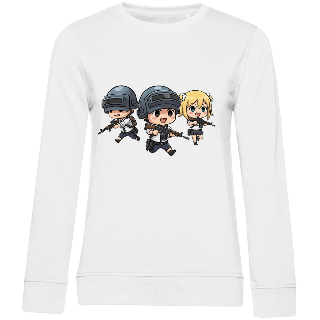 Damen Premium Bio Sweatshirt Battle Royal PUBG Chibiki
