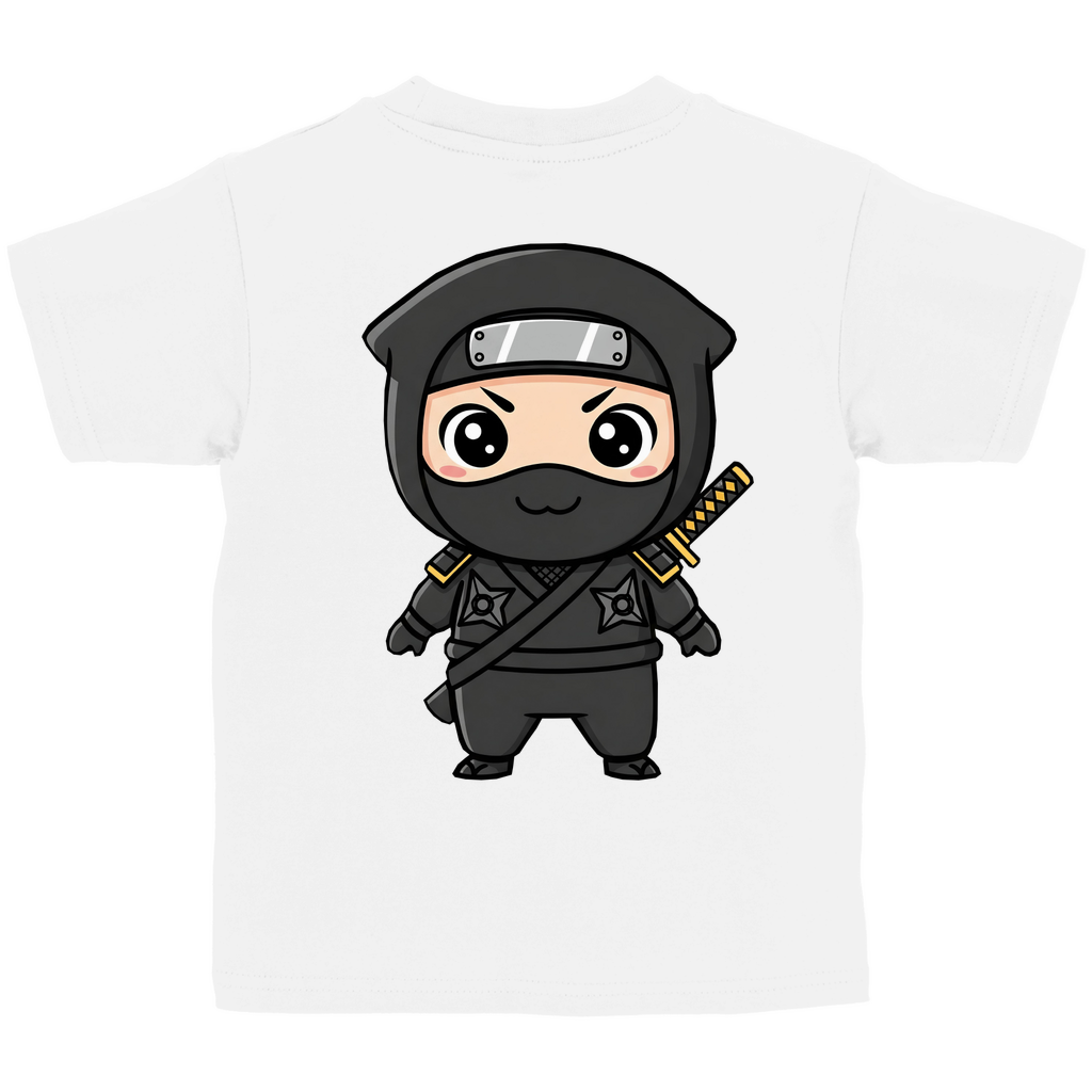Kinder Basic T-Shirt Ninja Chibiki Shinobi black