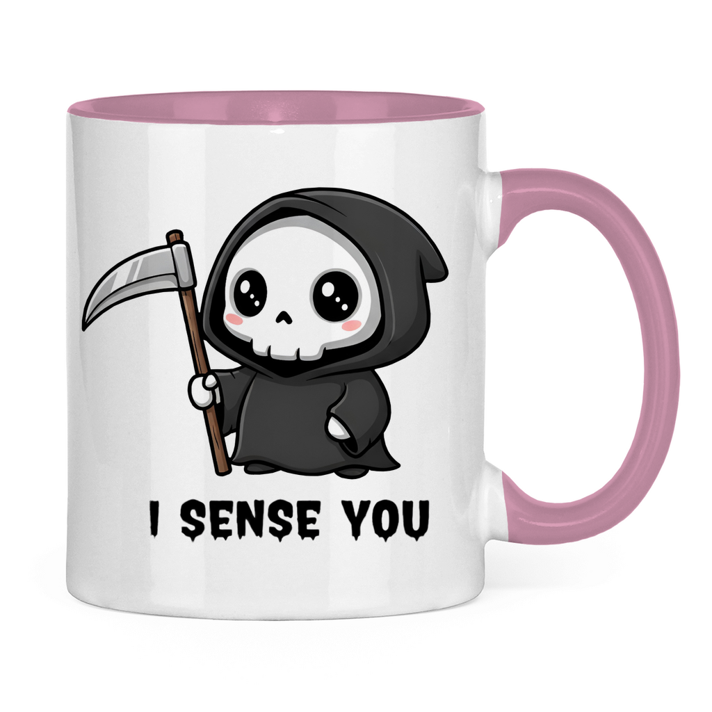 Tasse zweifarbig Reaper chibi Sensenmann