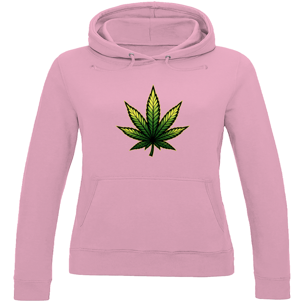 Damen Hoodie Cannabis Logo