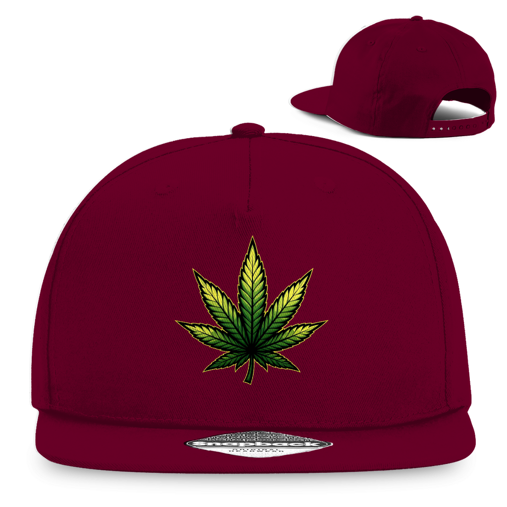 Snapback Rapper Cap Cannabis Logo