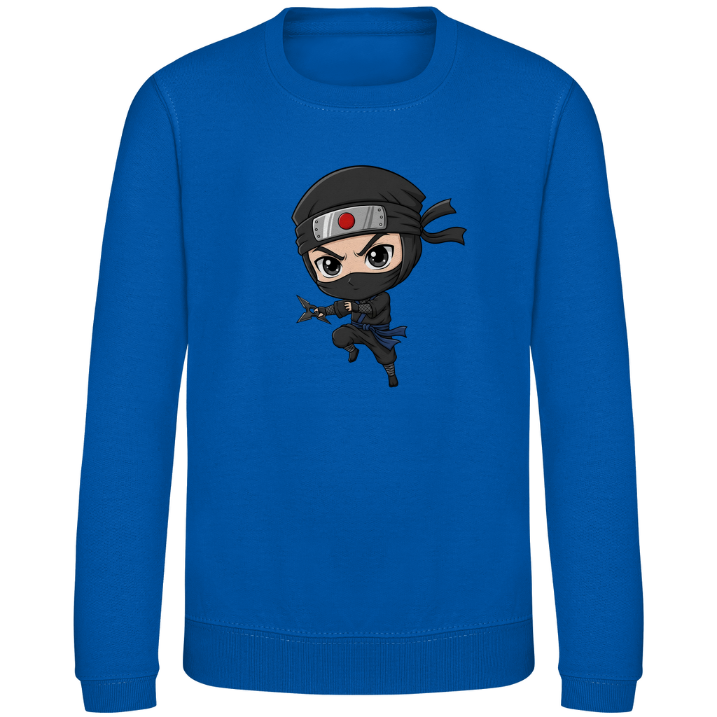 Kinder Sweatshirt Ninja Chibiki Shinobi with Shuriken
