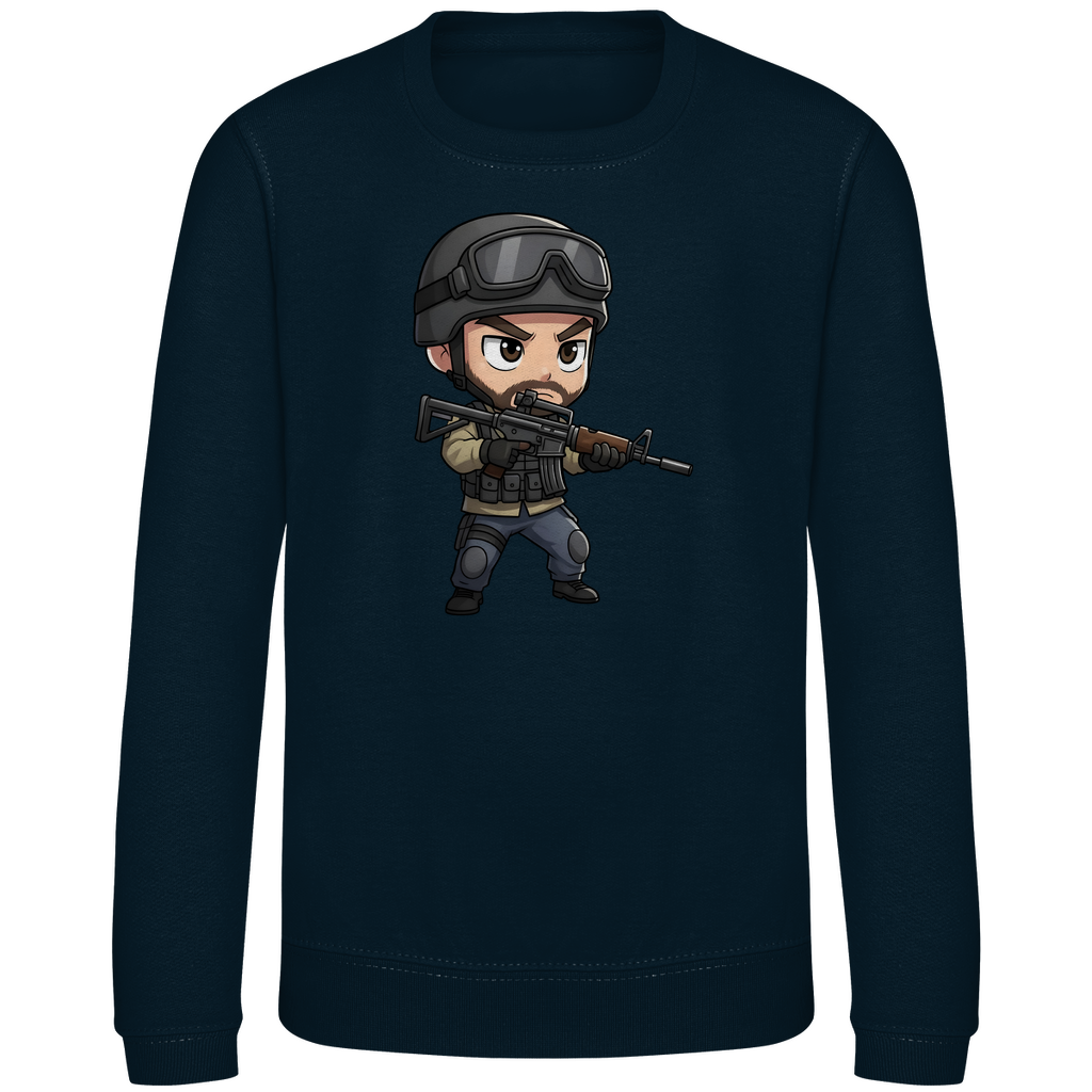 Kinder Sweatshirt Soldier Police Counter Strike Chibiki Special Force