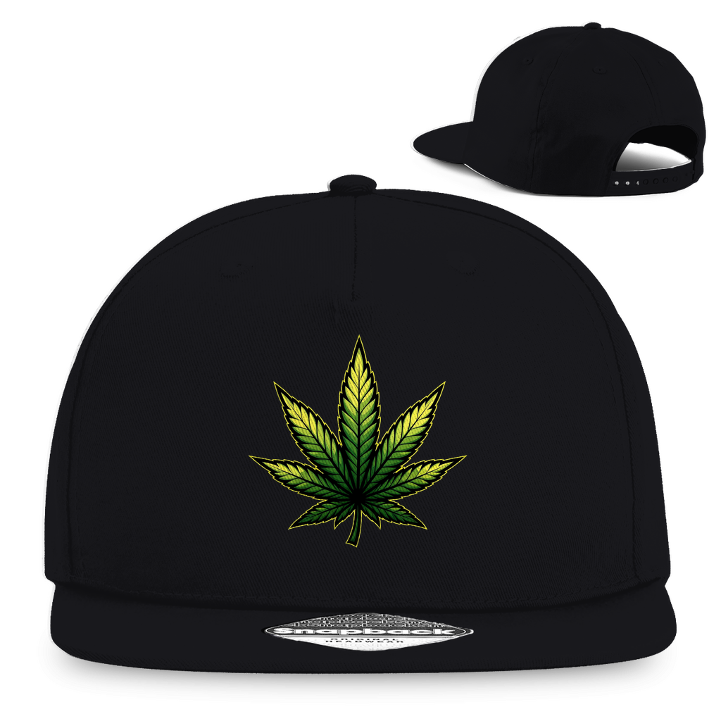 Snapback Rapper Cap Cannabis Logo