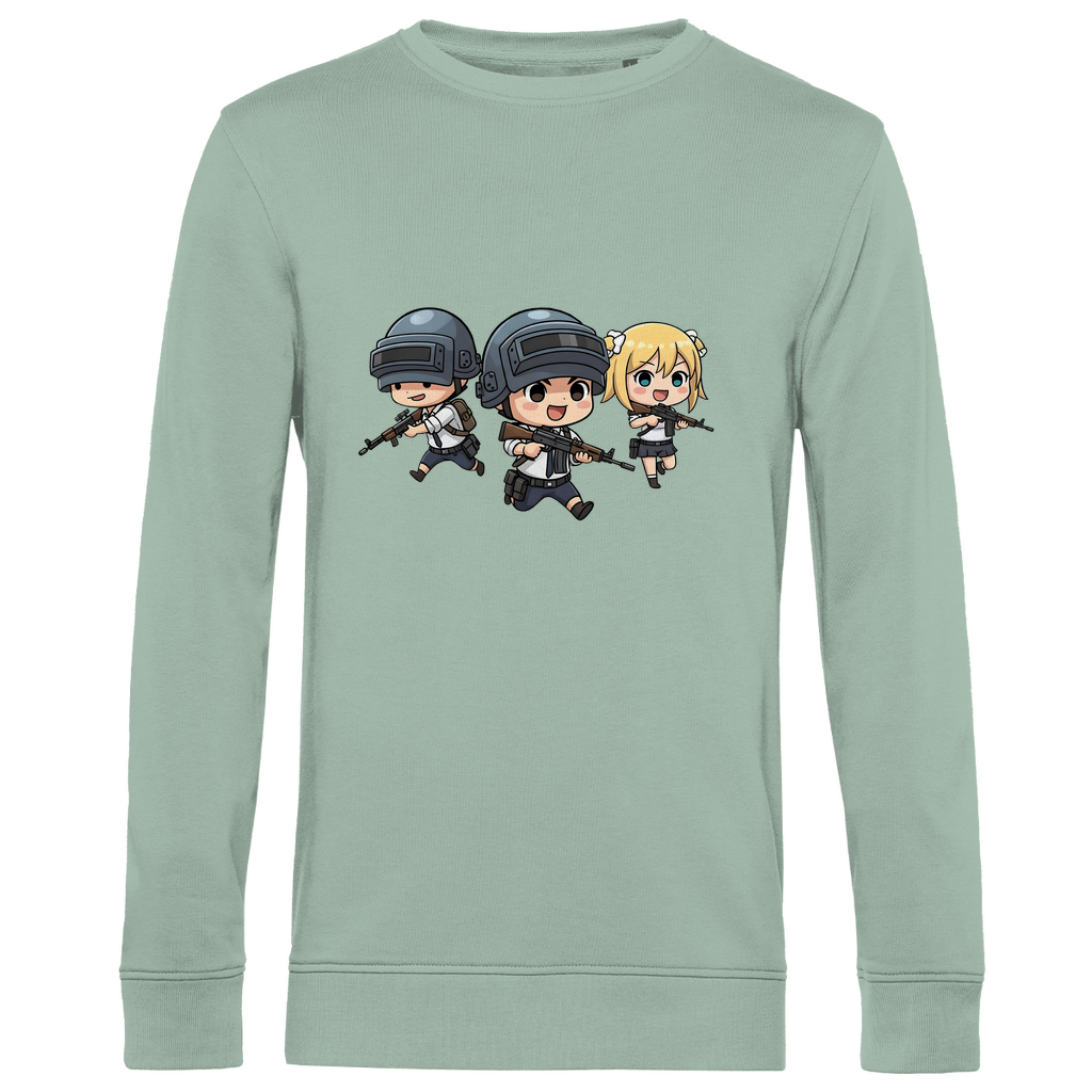 Herren Premium Bio Sweatshirt Battle Royal PUBG Chibiki
