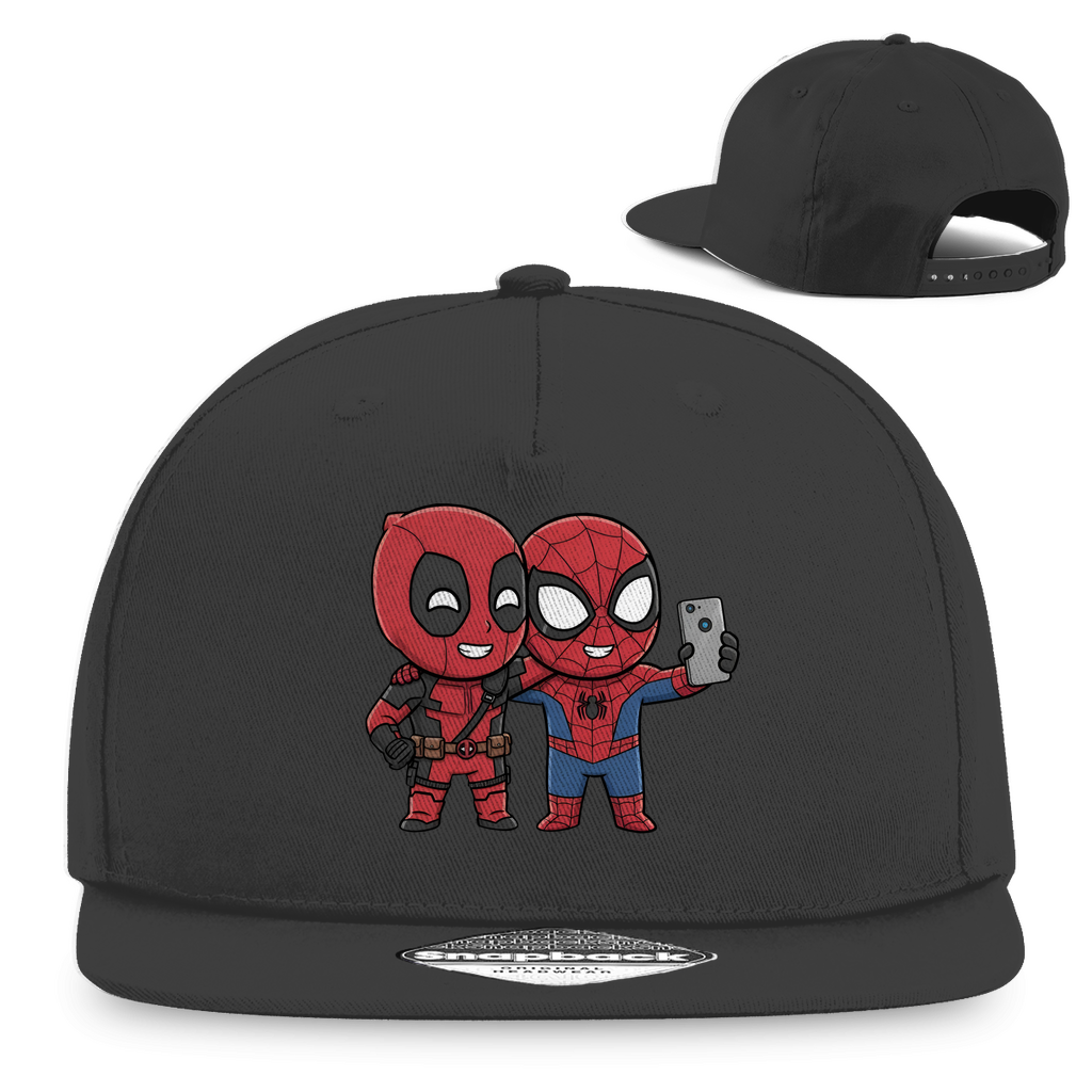 Snapback Rapper Cap spidy dead pool manga chibi style