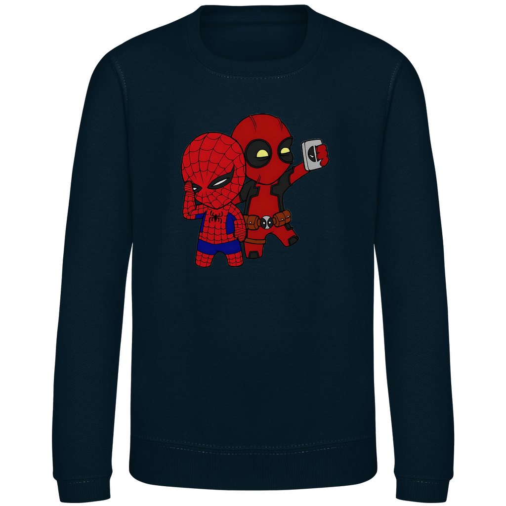 Kinder Sweatshirt Spidey Deadpool Chibiki