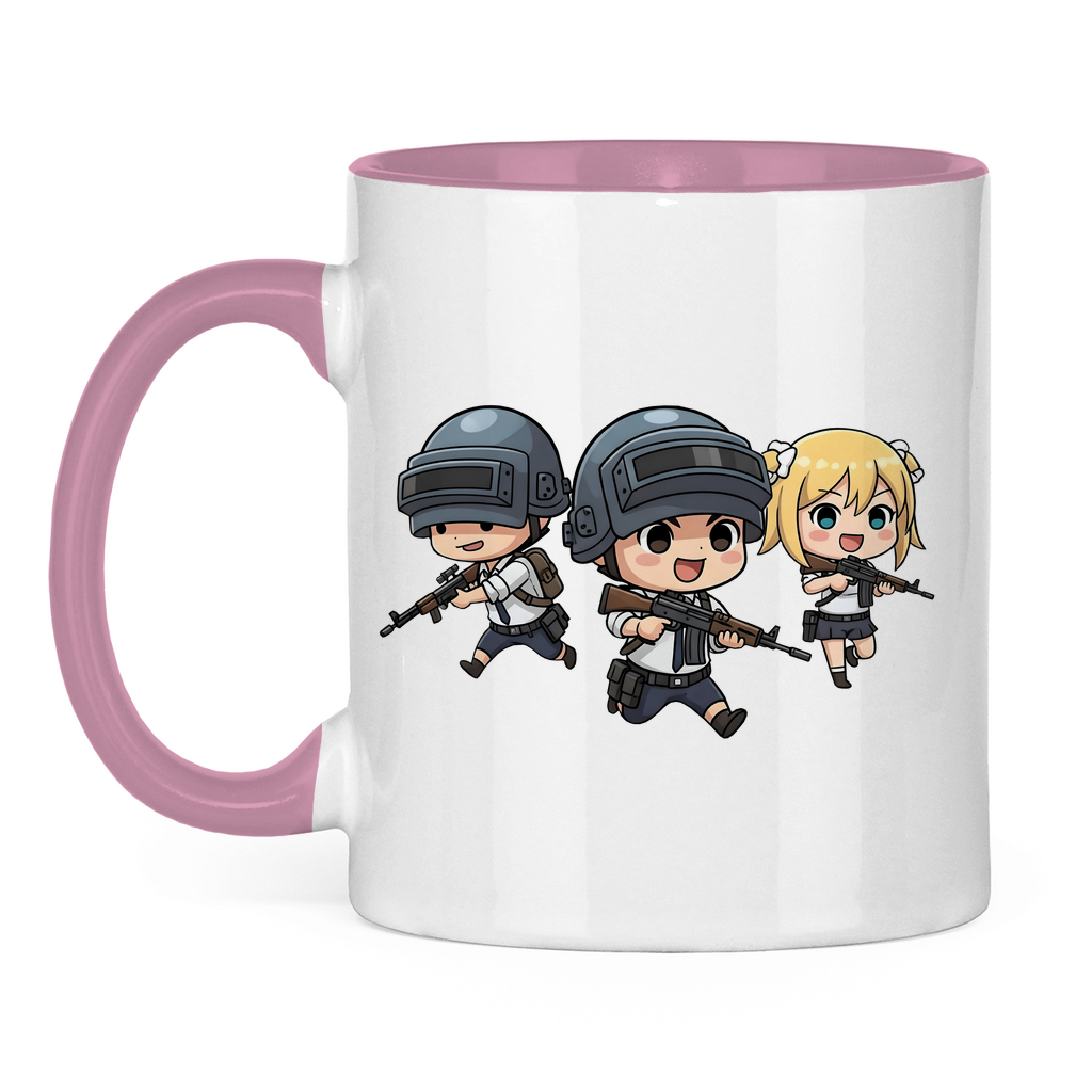 Tasse zweifarbig Battle Royal PUBG Chibiki