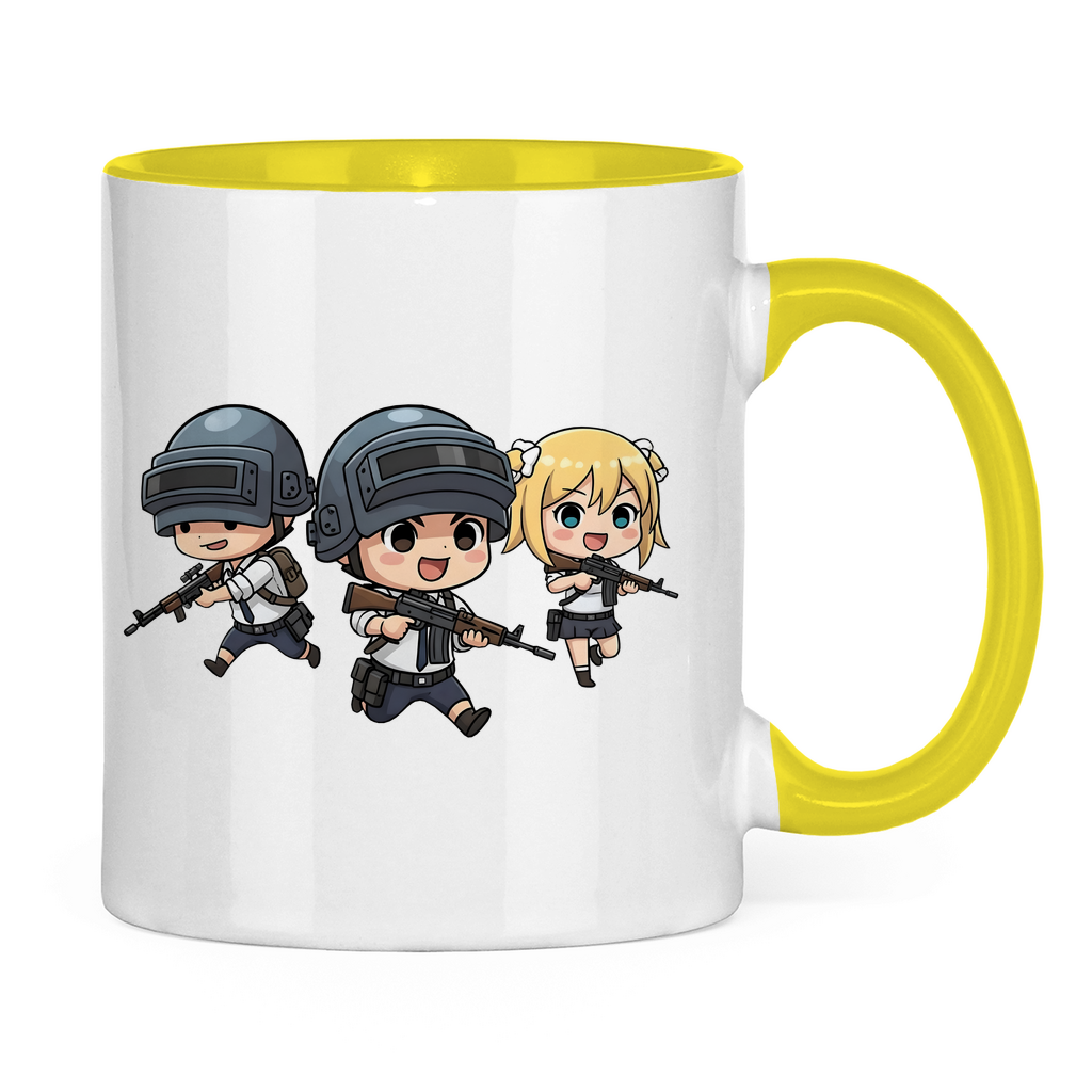 Tasse zweifarbig Battle Royal PUBG Chibiki