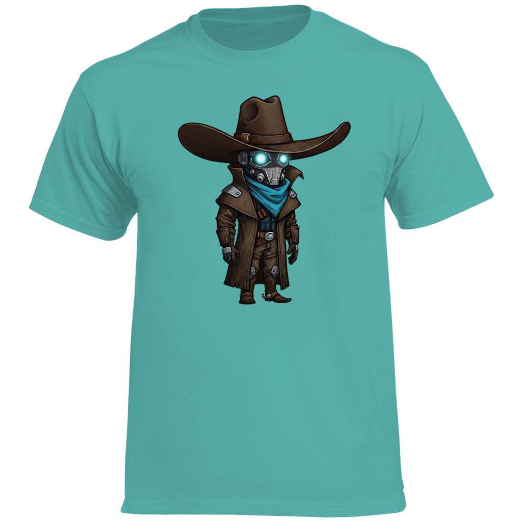Herren Heavy Cotton T-Shirt Space Cowboy chibiki