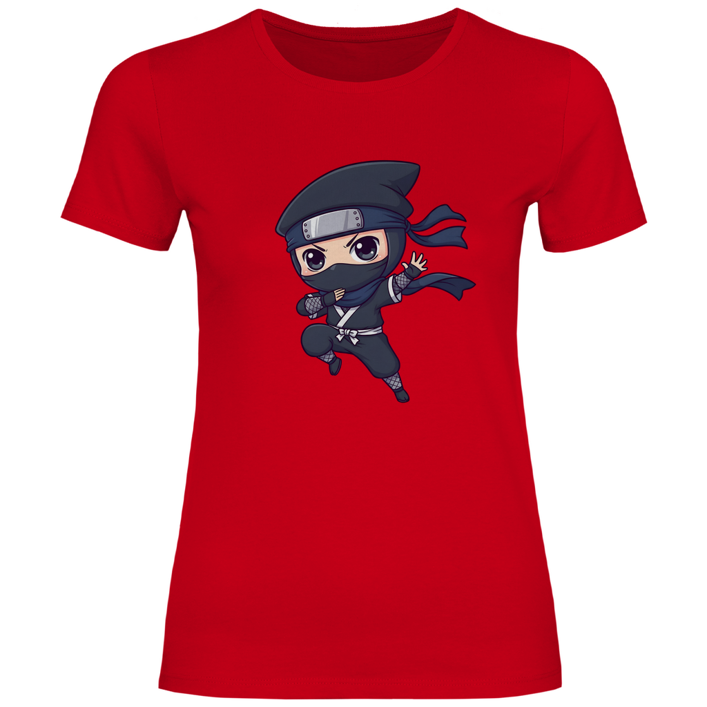 Damen T-Shirt Ninja Chibiki Shinobi