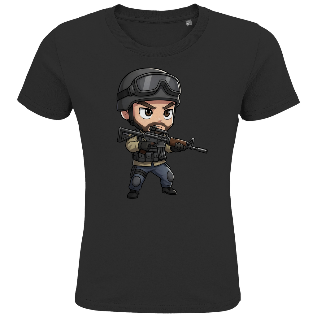 Kids Premium Bio T-Shirt Soldier Police Counter Strike Chibiki Special Force