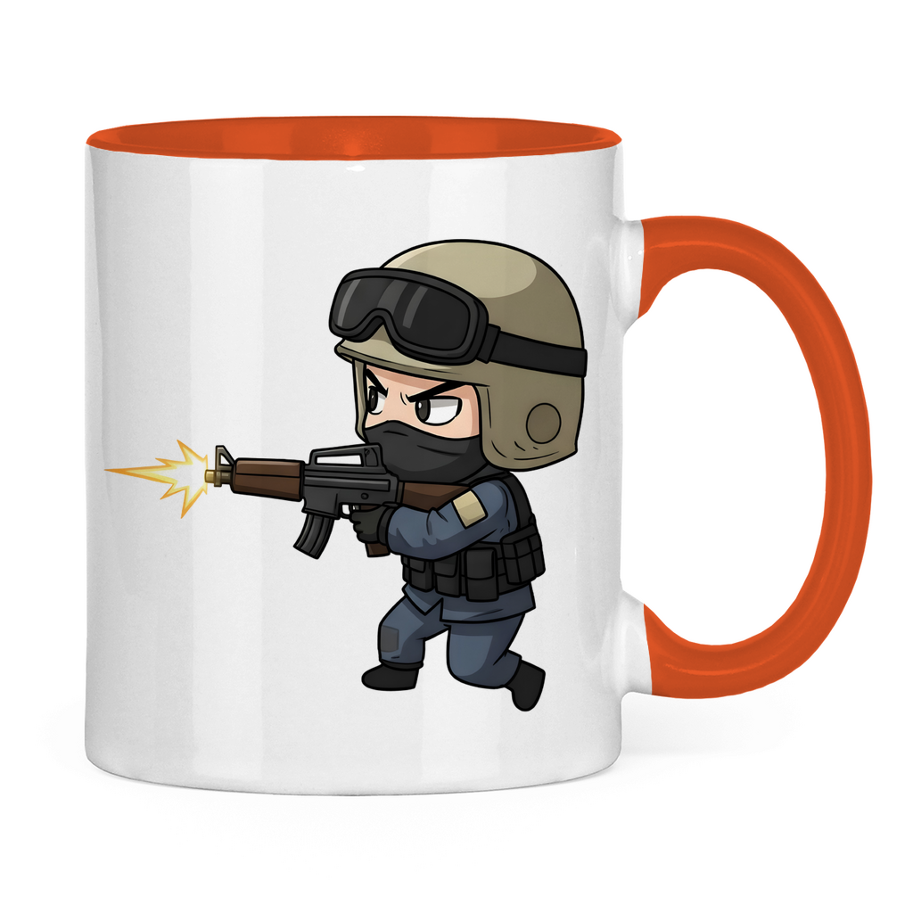 Tasse zweifarbig Special Forces CSGO Chibiki Counter Strike