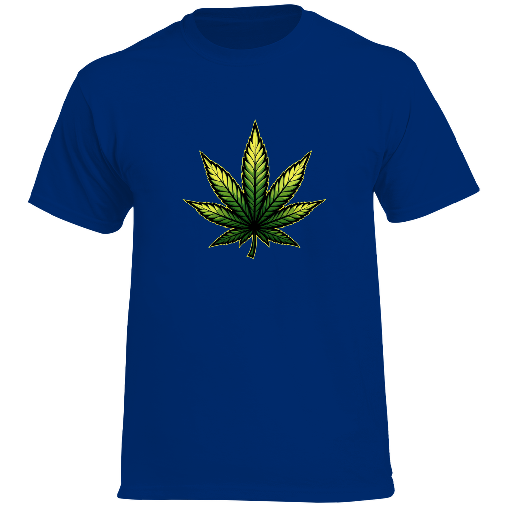 Herren Heavy Cotton T-Shirt Cannabis Logo