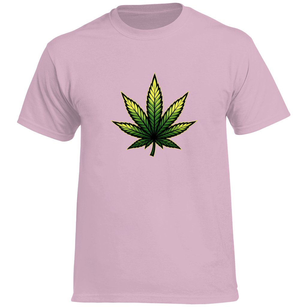 Herren Heavy Cotton T-Shirt Cannabis Logo