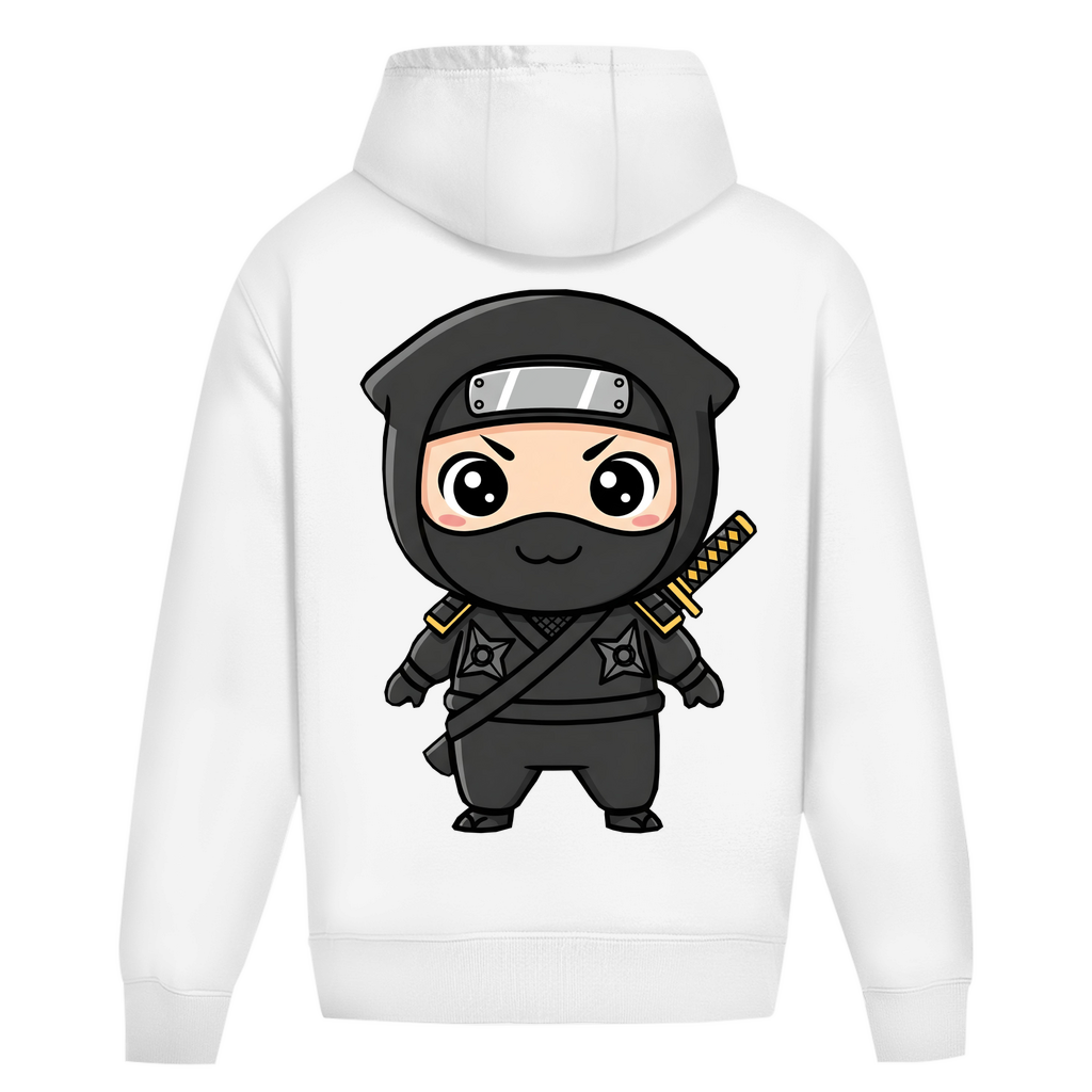 Oversize Hoodie Ohne Kordel Ninja Chibiki Shinobi black
