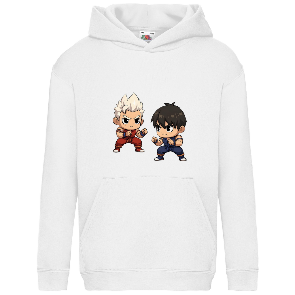 Kids Basic Hoodie street fighter mma martial arts chibiki