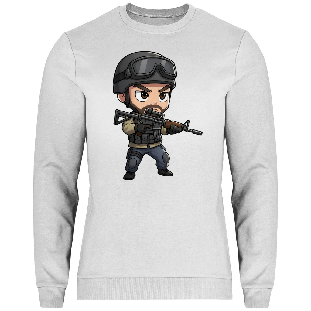 Herren Sweatshirt Soldier Police Counter Strike Chibiki Special Force