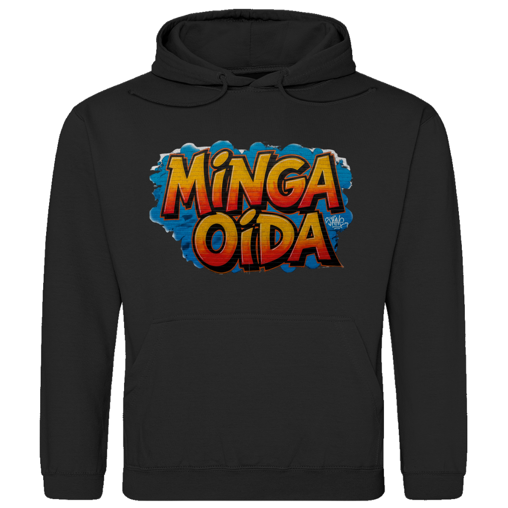 Herren Hoodie Minga Oida Grafitti