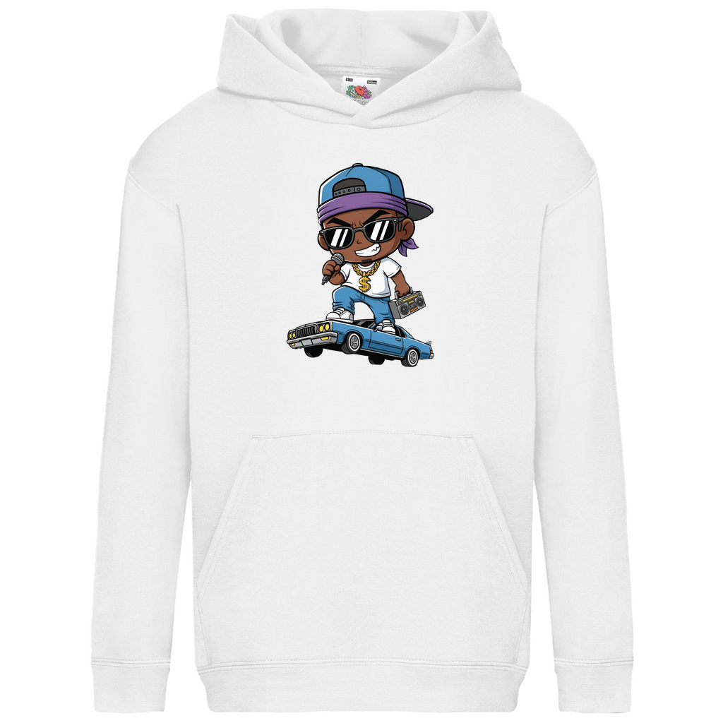 Kids Basic Hoodie Gansta Rap Parody - Westcoast inspired comic