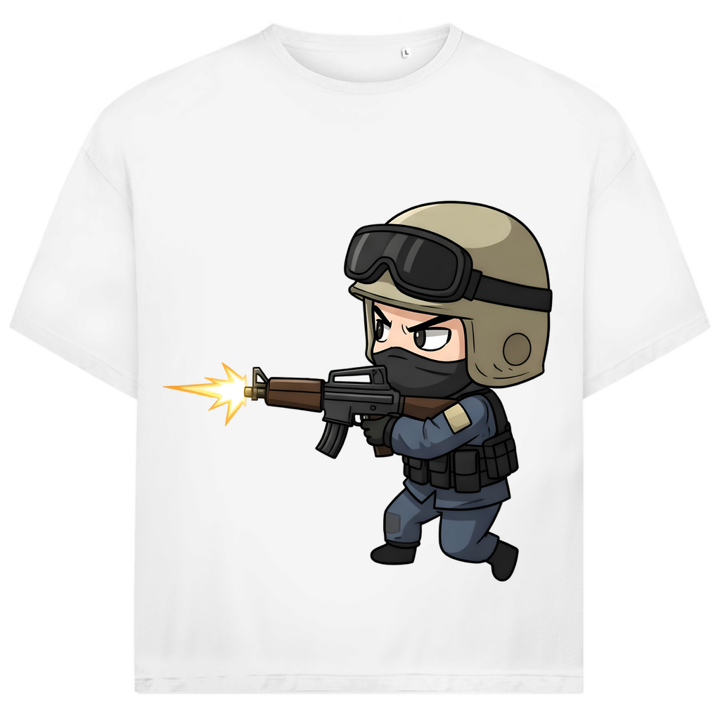 Jack and Jones Oversize T-Shirt Special Forces CSGO Chibiki Counter Strike