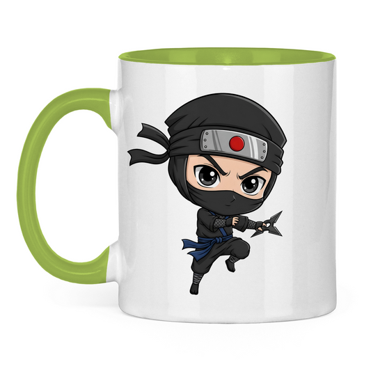 Tasse zweifarbig Ninja Chibiki Shinobi with Shuriken