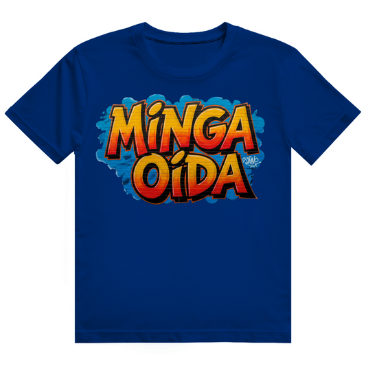 Herren Heavy Cotton T-Shirt Minga Oida Grafitti