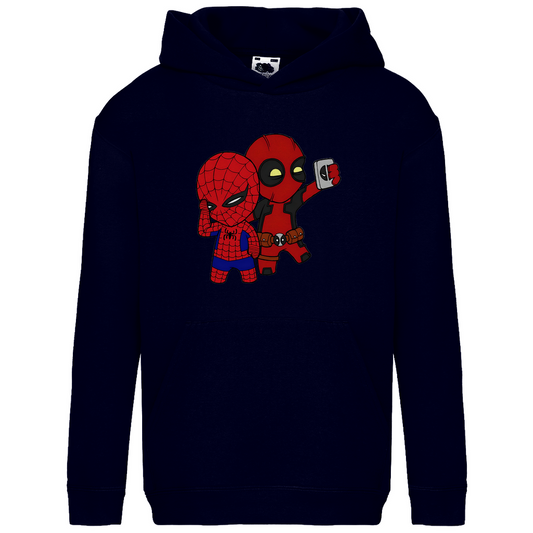 Kids Basic Hoodie Spidey Deadpool Chibiki