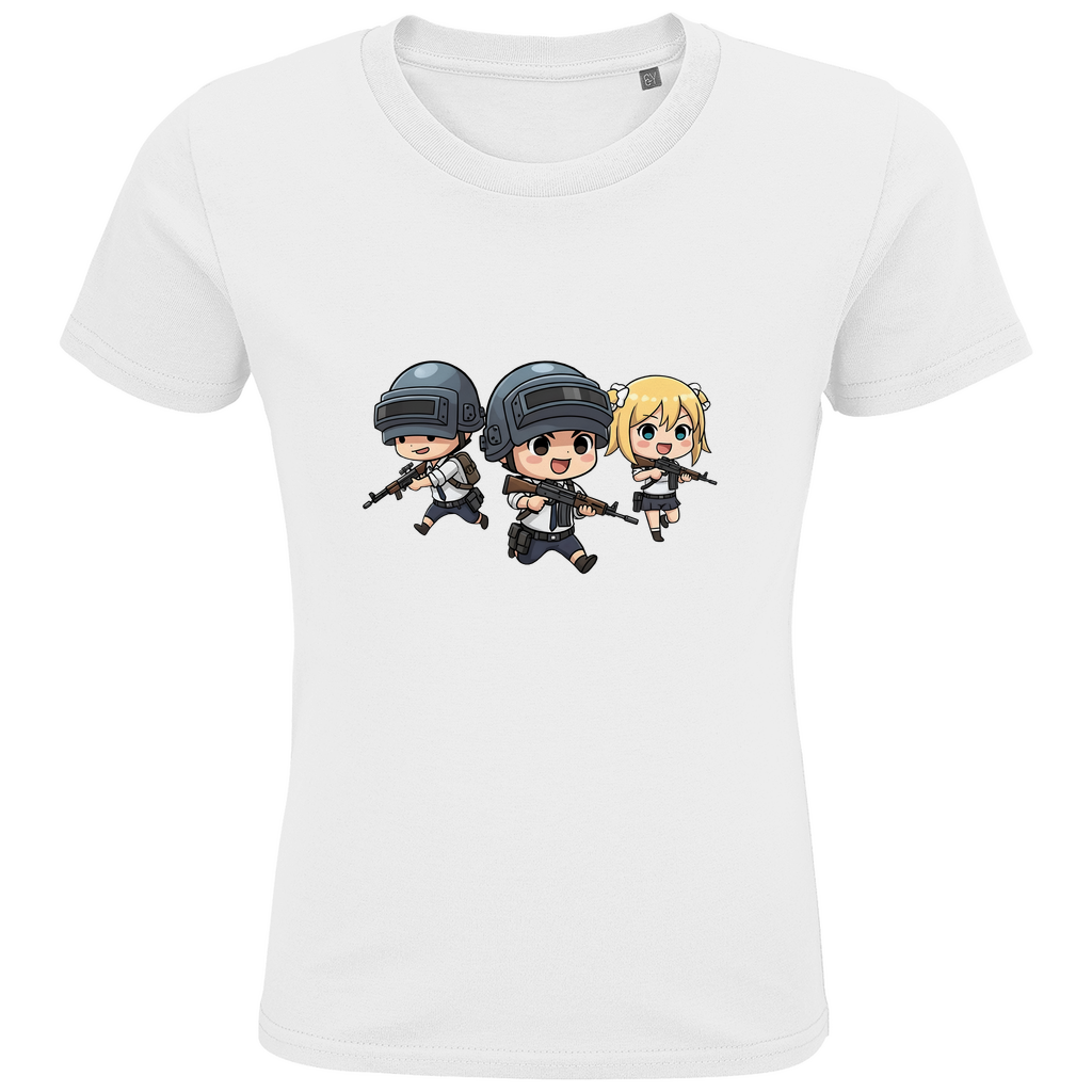 Kids Premium Organic T-Shirt Battle Royal PUBG Chibiki