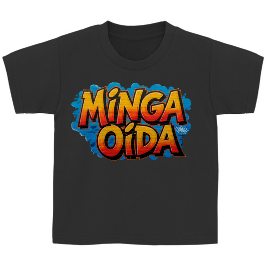 Kinder Basic T-Shirt Minga Oida Grafitti