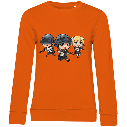 Damen Premium Bio Sweatshirt Battle Royal PUBG Chibiki