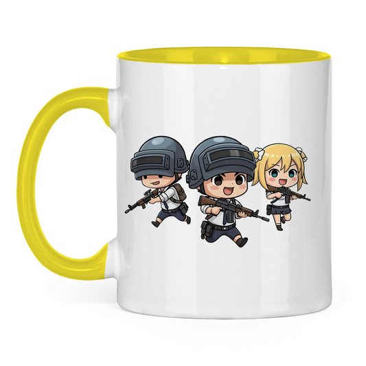 Tasse zweifarbig Battle Royal PUBG Chibiki
