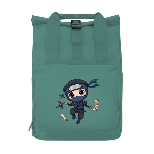 Rucksack mit Seitentasche Ninja Chibiki Shinobi scrolls and shuriken