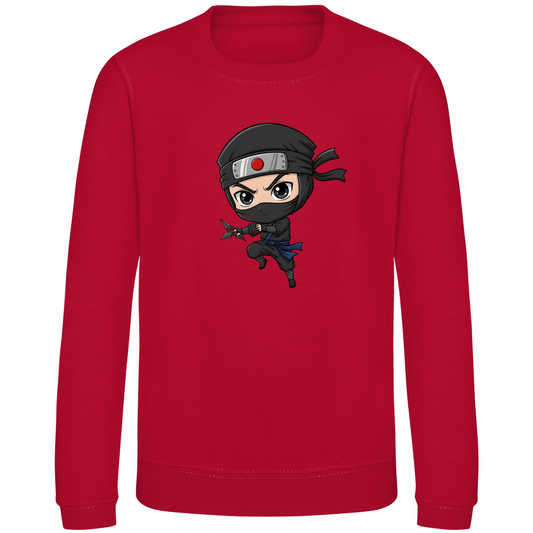 Kinder Sweatshirt Ninja Chibiki Shinobi with Shuriken