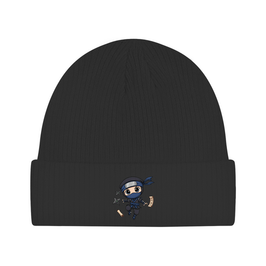 Beanie Ninja Chibiki Shinobi scrolls and shuriken
