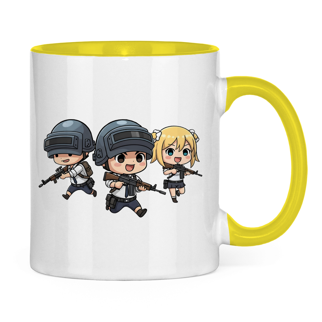 Tasse zweifarbig Battle Royal PUBG Chibiki