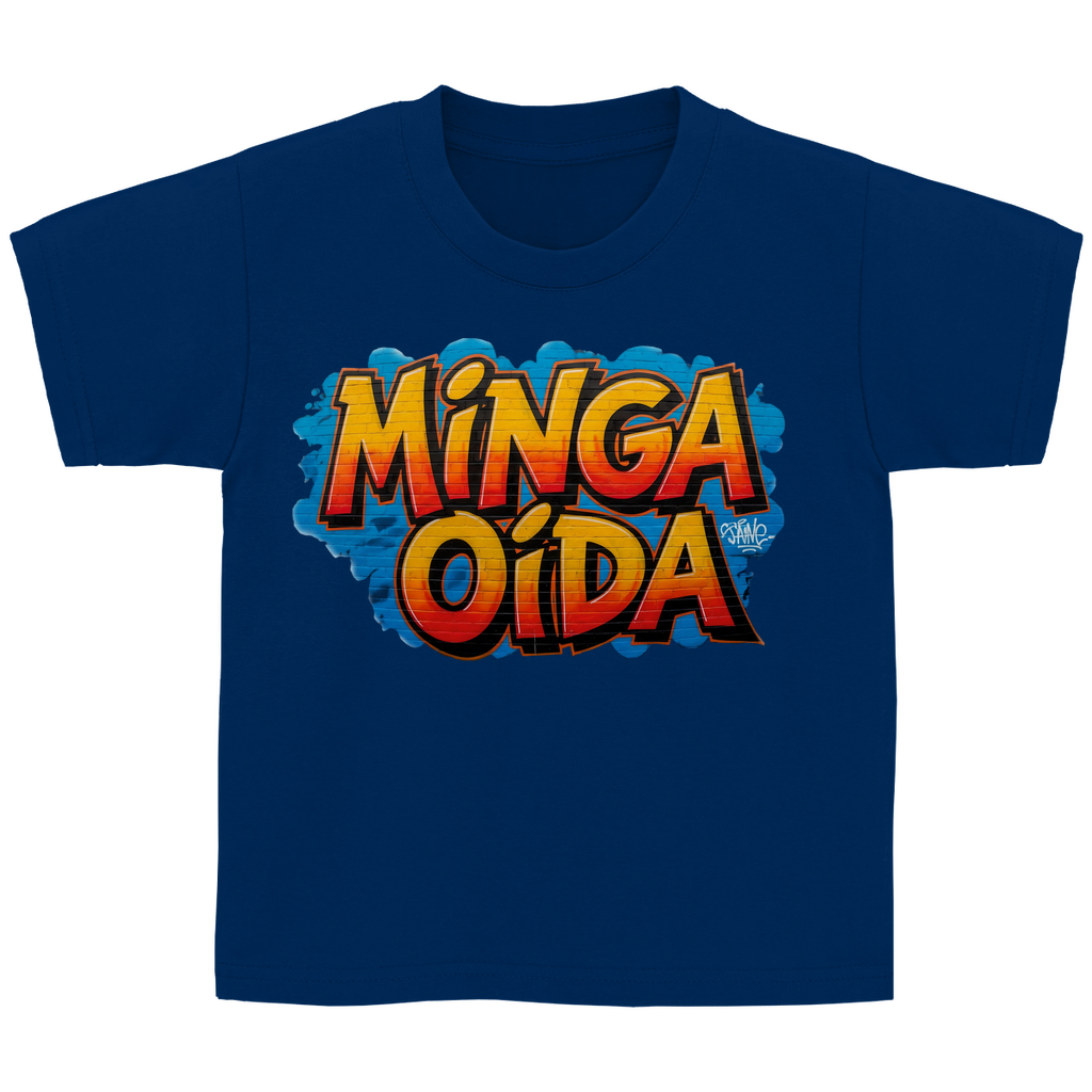 Kinder Basic T-Shirt Minga Oida Grafitti